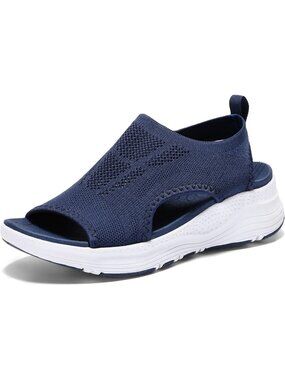 Women's Navy Summer Athletic Comfortable Arch Support Orthotic Walking Sandals